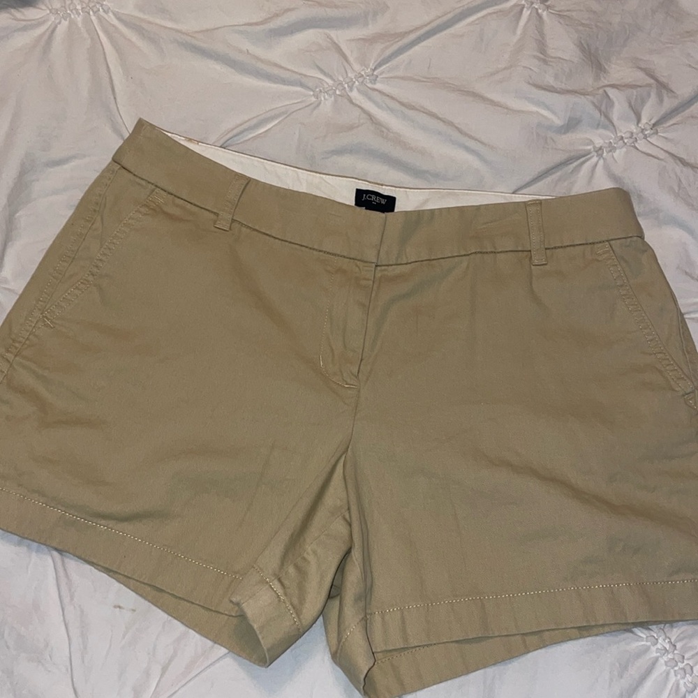 J Crew - women’s size 12 - khaki shorts EUC